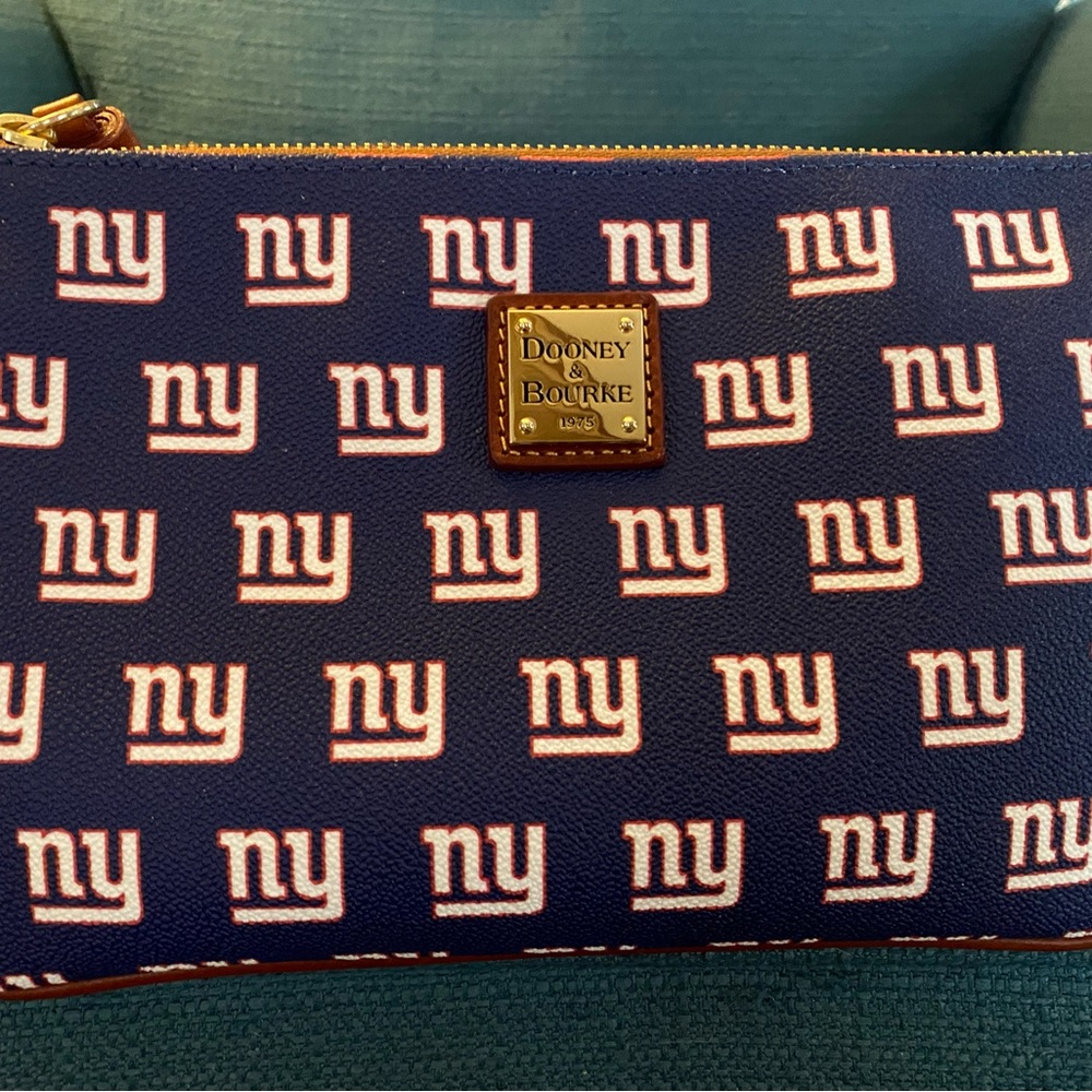 Dooney & Bourke NY Giants makeup bag/catch all bag